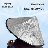 Astagear Silver-Coated Lightweight Outdoor Sun-Protection & Rain-Resistant Foldable Umbrella Hat, Breathable Fishing Hat